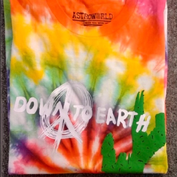 Travis Scott Astroworld Tie Dye Down to Earth SOLD - Picture 3 of 3